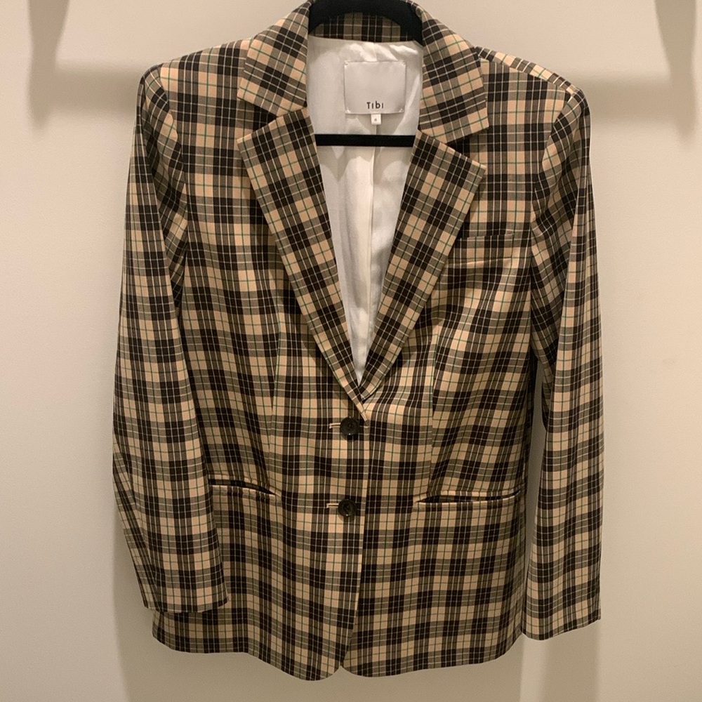 Tibi Tristan plaid blazer - Picture 2 of 5